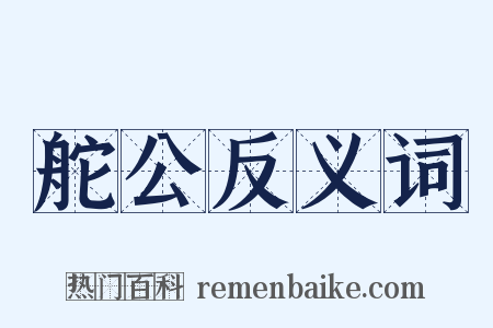 舵公反义词是什么意思的图片